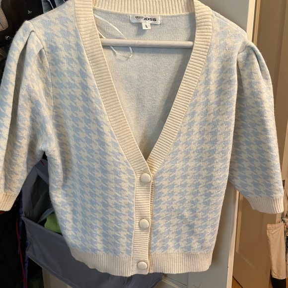 Cropped Houndstooth Cardigan - Picture 5 of 5